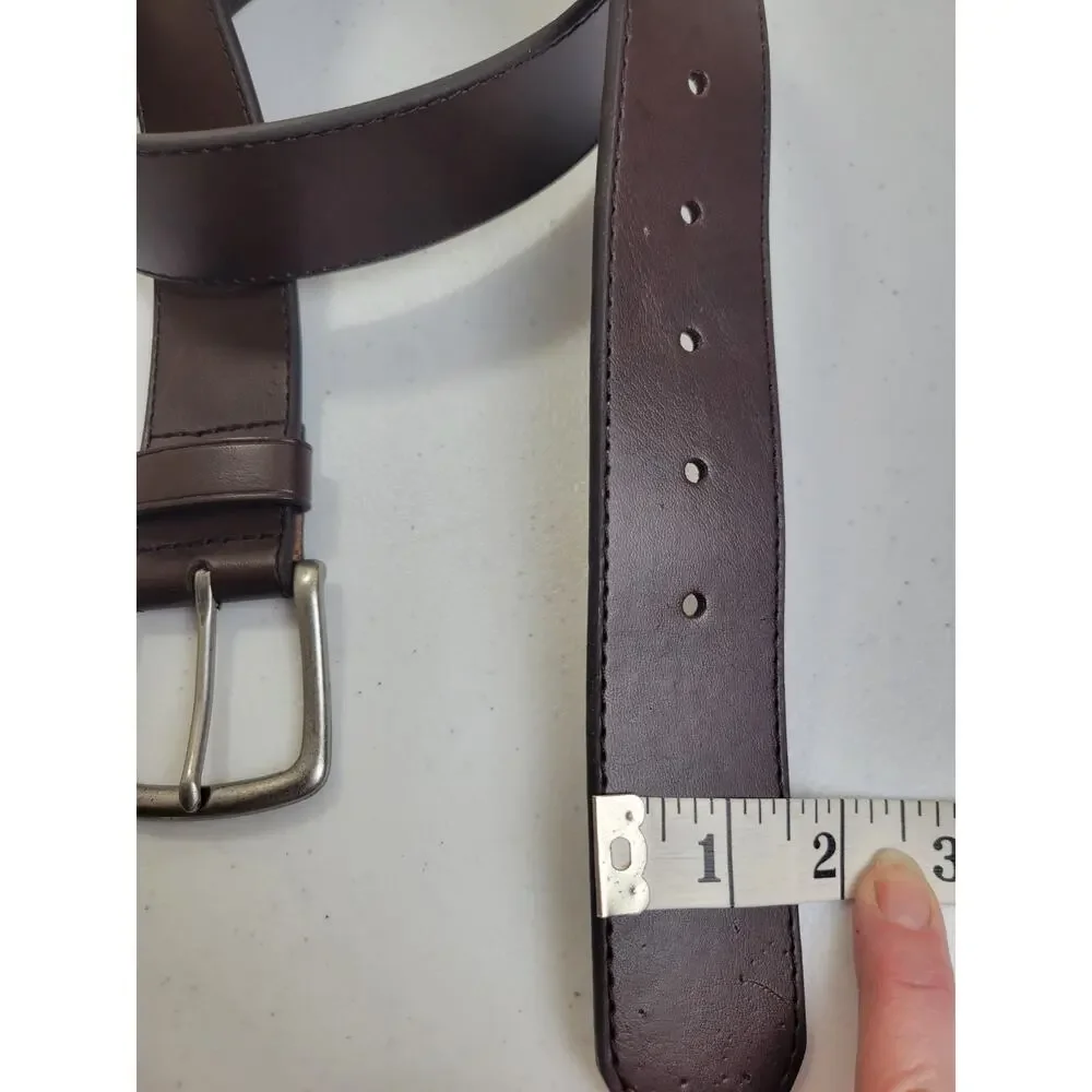 Belt Men's Brown Faux Leather Golf Western Career‎ Casual Dress Size 38/40
